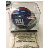 Lawerence taylor autographed mini helmet