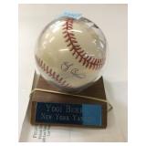 Yogi berra autographed baseball with coa
