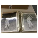 Baseball photo album of copied pictures