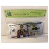 Kobe bryant silver bank note