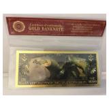 Batman gold bank note