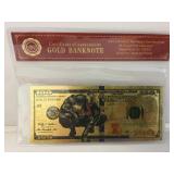 Venom gold bank note