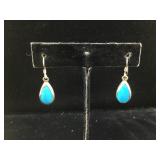Sterling Silver Earrings with Enamel