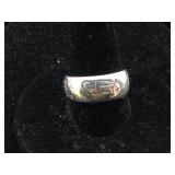 Sterling Silver Sisters Engraved Ring - size 7