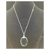 Danbury Mint Necklace with Sterling Chain and