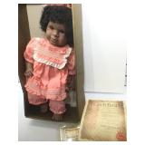 Vintage Lissi doll #81. 19 in with Certificate of