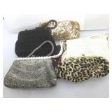 Assorted Vintage purses. Beaded, fabic, sequin