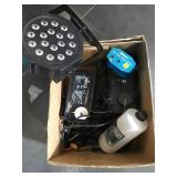 DJ supplies fog machines and spotlights