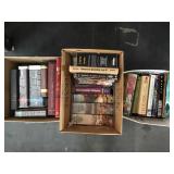 Three boxes of books various titles