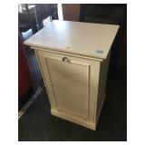 White cabinet, approx 29 inches tall