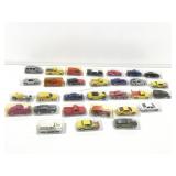 Assorted die cast cars.