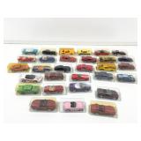 Assorted die cast cars.