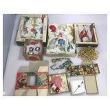 Collection of Vintage fragile Christmas