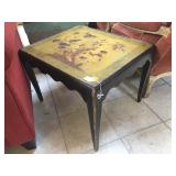 Wood side table, approx 2 ft long