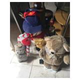 Bear decorations and snowman, approx 26 inches