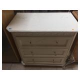 White dresser, approx 36 inches long