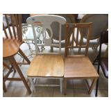 Pair of wood chairs