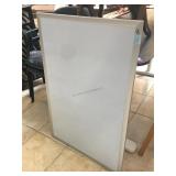 Wall hanging white board, approx 24x36 inches