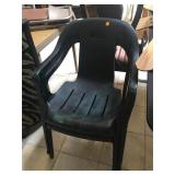 Pair of plastic chairs