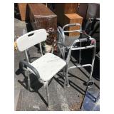 Walkers and shower chair