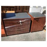 Office Wood Lateral Filing cabinet and side