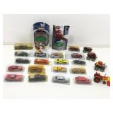 Assorted die cast cars.
