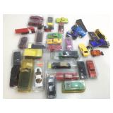 Assorted die cast cars.