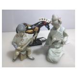 Miscellaneous porcelain figures. Some damage to