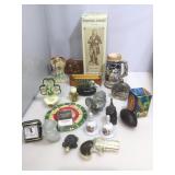 Wild Bill Hickok decanter in box, stein, avon and