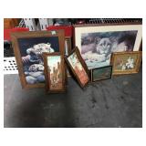 Assorted framed art