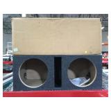 Dual carpeted Speaker box