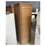 Wood closet, approx 17x28x75 inches