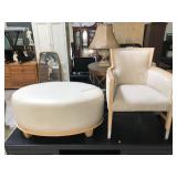 Chair and ottoman from high end hotel