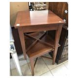 Pair of wood side tables