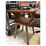Wood side table, approx 16x24 inches