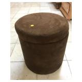 Stool with storage, approx 17 inches tall