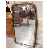 Vintage plastic framed wall mirror