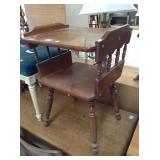 Vintage wood side table