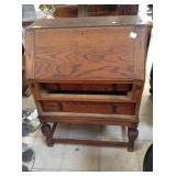 Antique oak secretary - as found