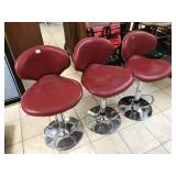 3 Red Stools