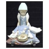 Lladro 5074 My Hungry Brood Figurine. Repair