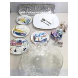 Vintage Arthur Court platter, assorted Serving