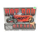 Metal Sign. Hot Rod Garage Approx 12x16.