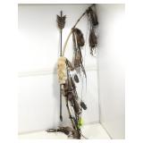 Native style bow and arrow decor. Approx 52 in.