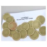 Vintage casino gaming chips