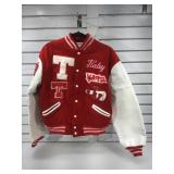 Letterman jacket by Trophy Jackets.  Unmarked