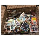 Box of mixed sports cards