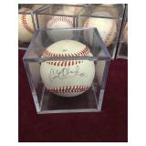 Clint hurdle autographed baseball