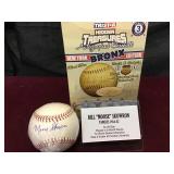 Bill moose skowron autographed baseball