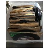 Vintage vinyl albums and 45s